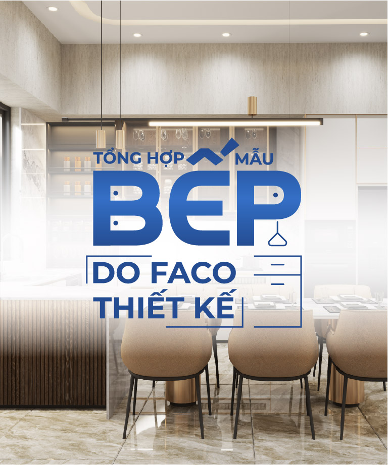 Mẫu bếp Faco đã thực hiện