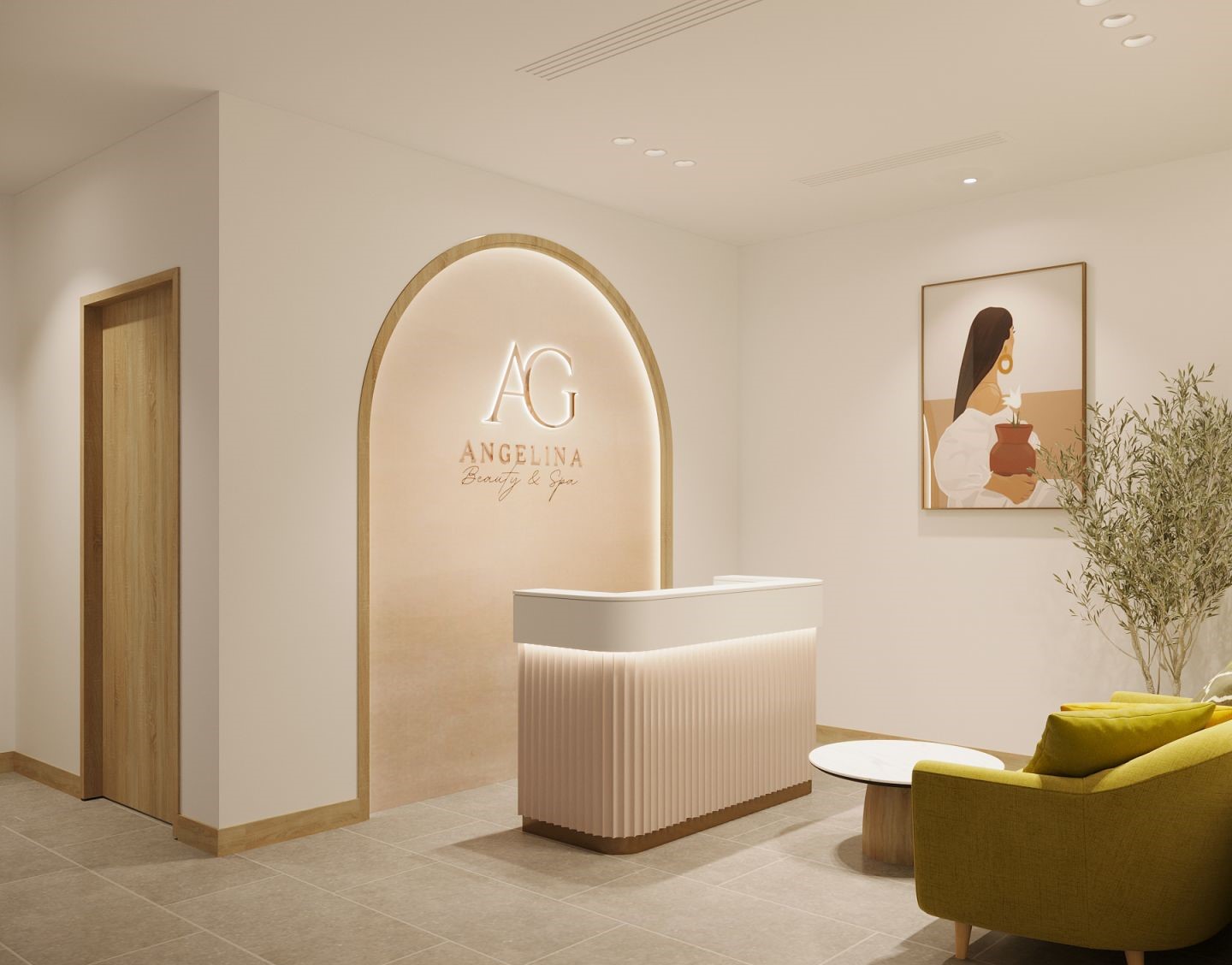 Mẫu thiết kế spa phong cách tối giản ấn tượng Mẫu thiết kế spa phong cách tối giản ấn tượng