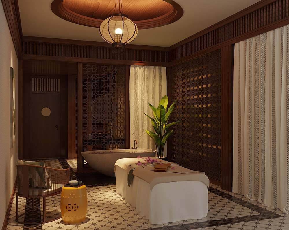 Đèn led vàng ấm cúng nhẹ nhàng cho không gian spa Indochine Đèn led vàng ấm cúng nhẹ nhàng cho không gian spa Indochine