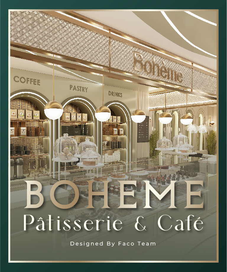 Nội thất quán Boheme