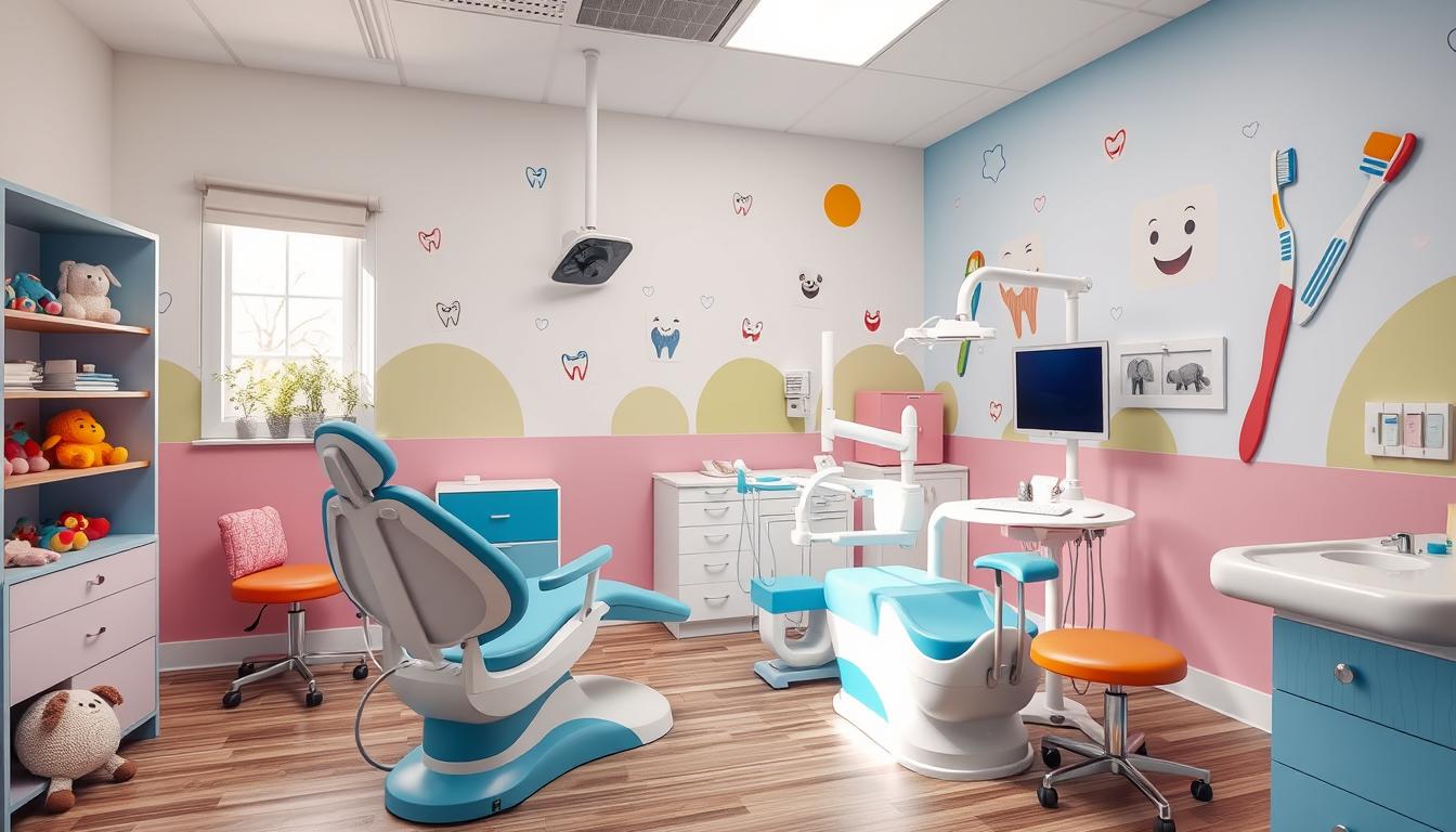Tường phòng khám được tô vẽ họa tiết độc đáo Tường phòng khám được tô vẽ họa tiết độc đáo
